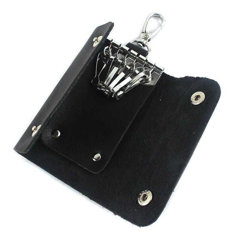 Стильная кожаная ключница Vintage 14934 Черная Киев - изображение 2