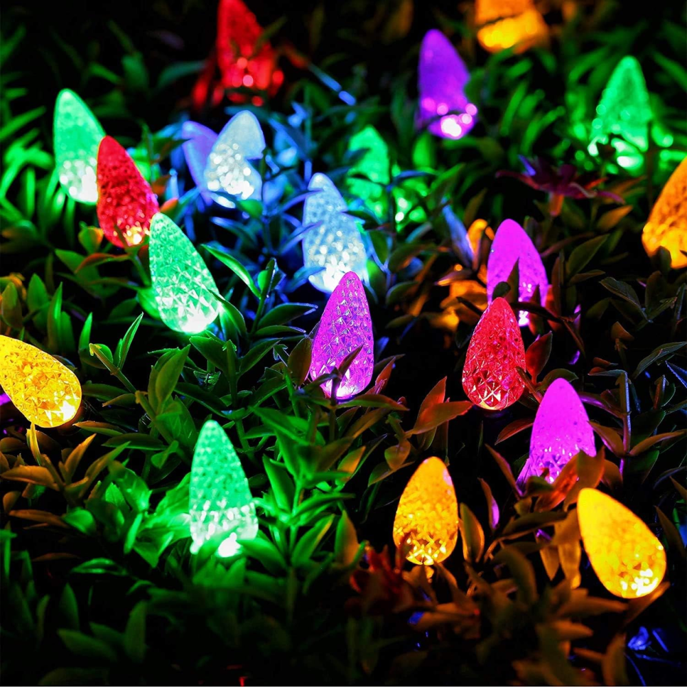 RGB Різдвяна гірлянда 50 LED з таймером — атмосферне світло для дому та двору, водозахист, 8 режимів Київ - фото 4
