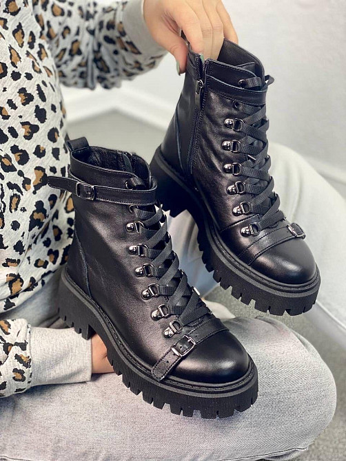 Черевики жіночі ARLEN БК-Брук чорні (зима, шкіра натуральна) (4857) 35р.36р.37р. 36 Коломия - фото 1