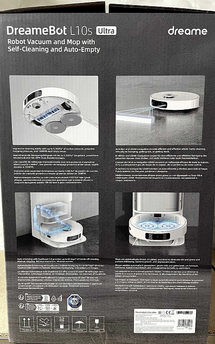 Робот Пылесос с влажным прибиранням: Dreame L10s Ultra ( RLS6LADC) Новый ! Киев - изображение 2