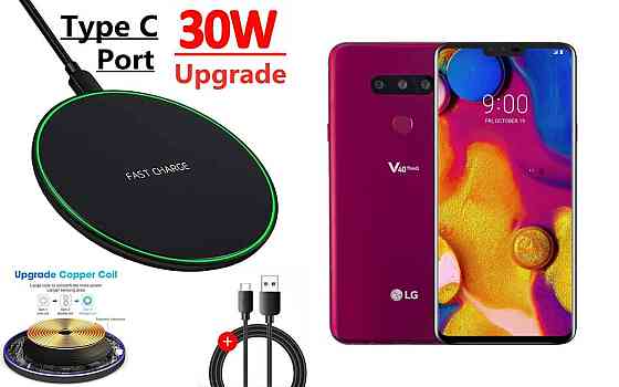 Беспроводное зарядное устройство Copper до 30W для Infinix Note 50, Note 50 Pro, USB-C, LED Киев