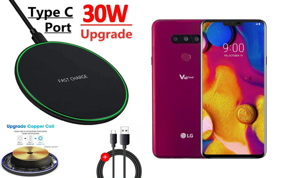 Беспроводное зарядное устройство Copper до 30W для Infinix Note 50, Note 50 Pro, USB-C, LED Киев - изображение 1