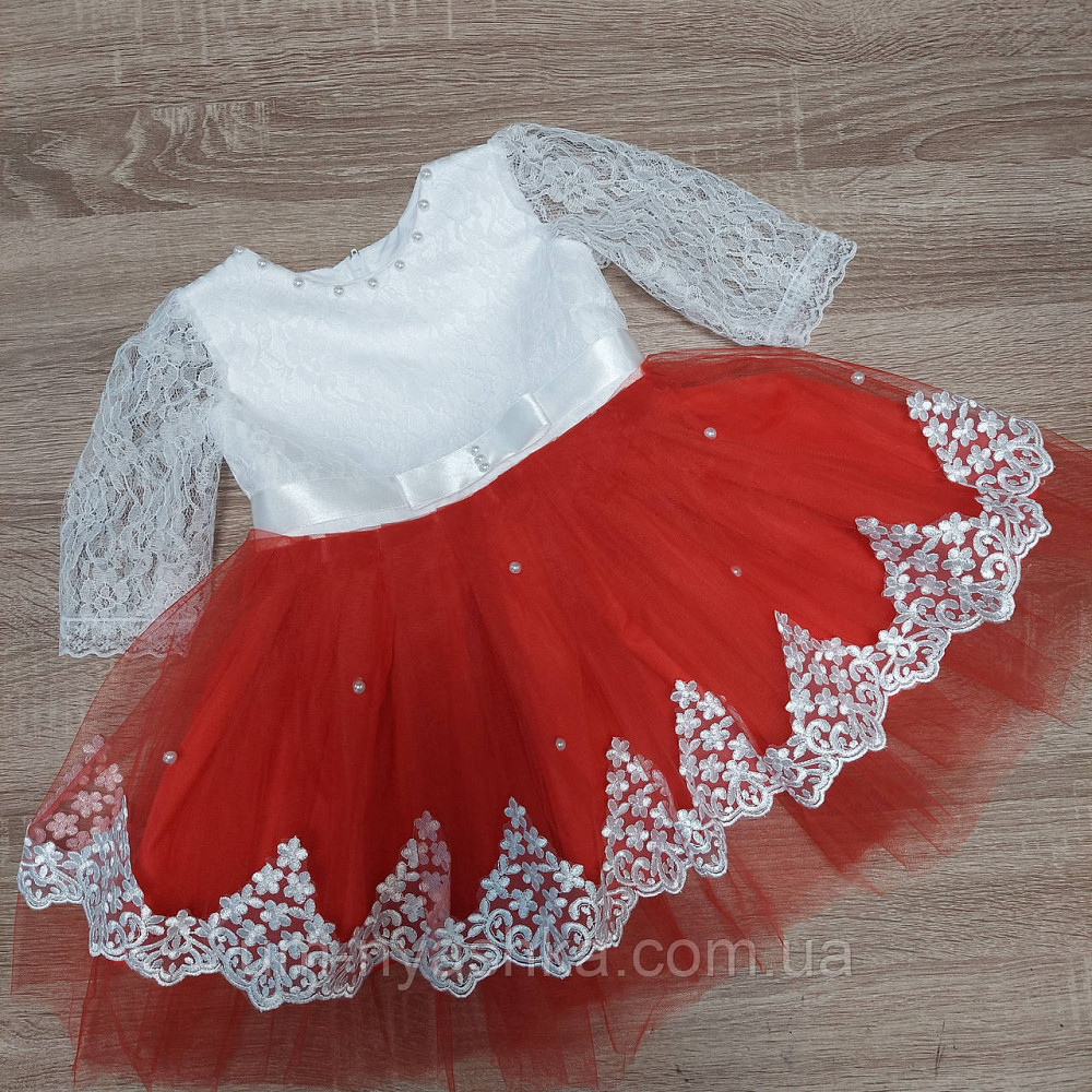 Нарядное пышное платье на годик 