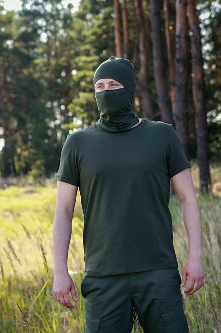 Футболка хаки кулир тактическая легкая качественная летняя классическая футболка для ВСУ     WAR Львов - изображение 4