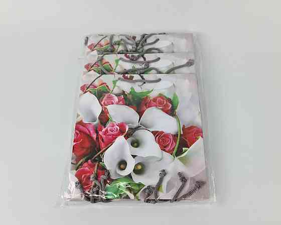 Пакет бумажный подарочный квадратный 23*24*10(артKV-026) (12 шт) Харьков