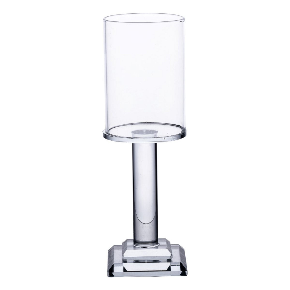 Yiwu Підсвічник скляний на ніжці 6.5×20 см підсвічник келих декоративний прозорий HP-4-40S Київ - фото 1