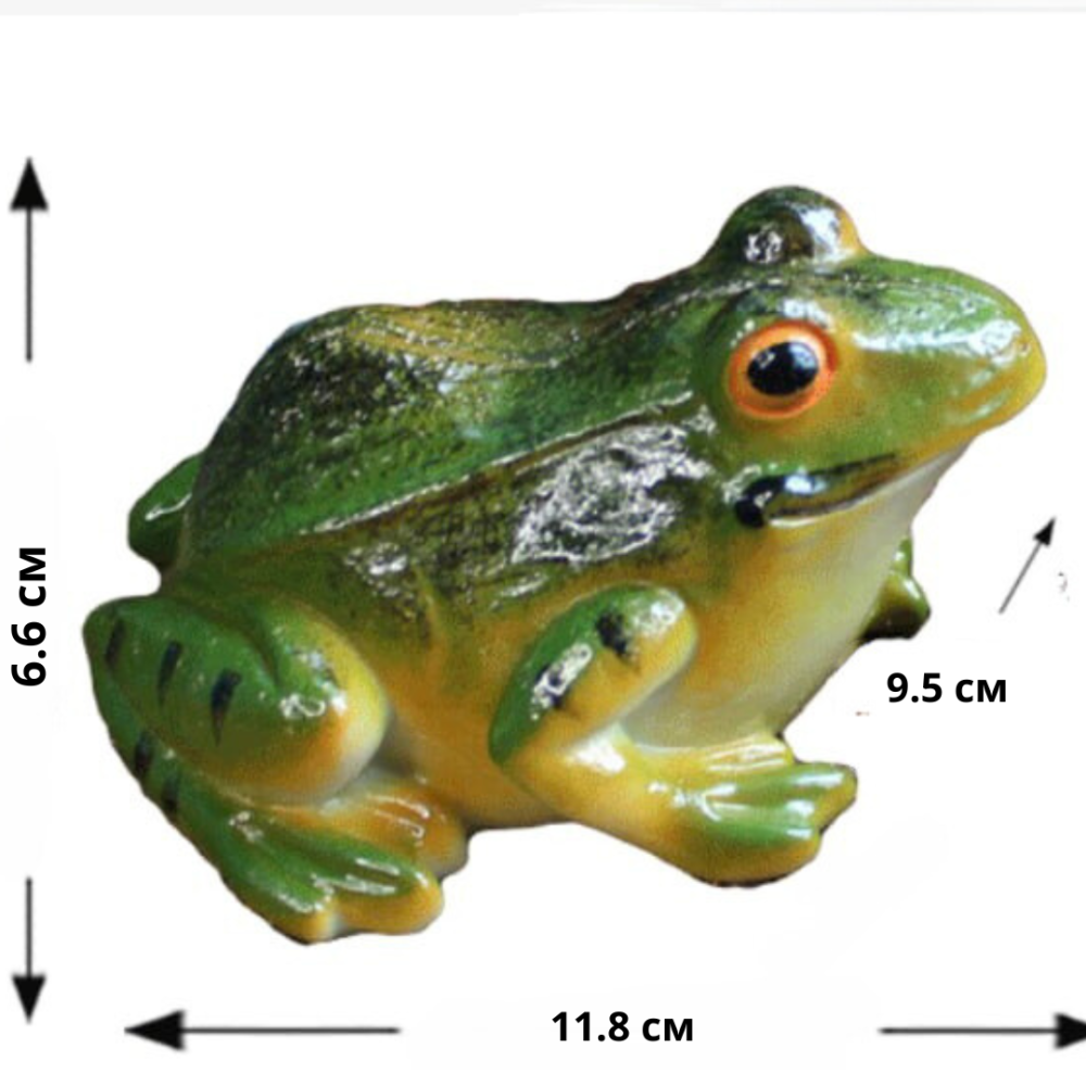 Садова фігурка Жаба з полістоуну. 11,8 х 9,5 см Одеса - фото 2
