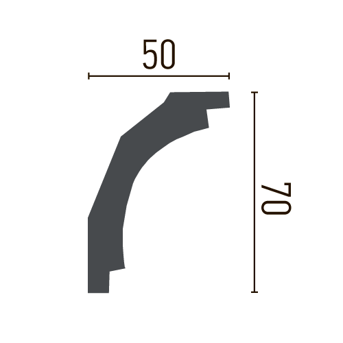 Карниз полиуретановый гладкий Gaudi Decor P 221 Днепр - изображение 2