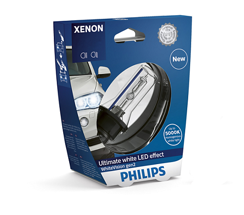 Ксенонова лампа PHILIPS 42403WHV2S1 D3S 42V 35 W PK32d-5 WhiteVision gen2 5000K Харків