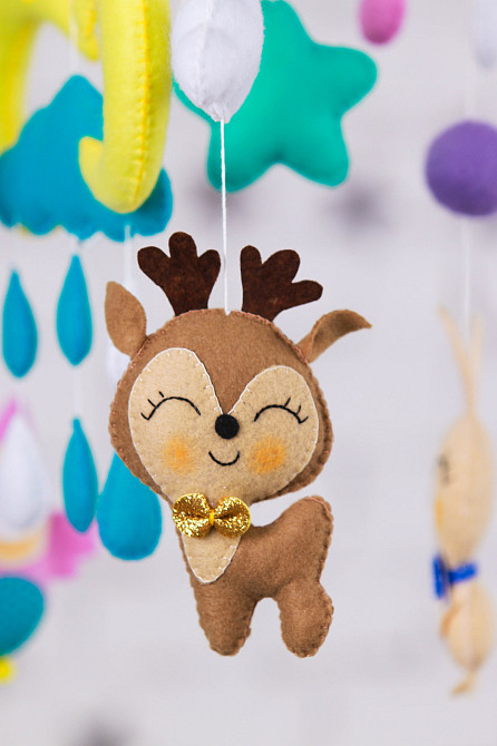 Музичний мобіль WoolyFox «Сонячні сни» з 35 мелодіями Київ - фото 3