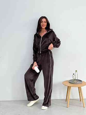 Велюровый костюм женский спортивный Шоколадный 48/52 Харьков