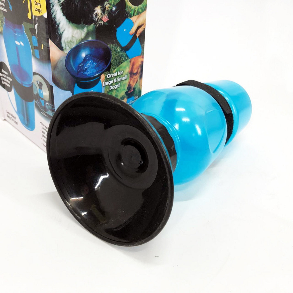 Поилка для собак дорожная переносная Aqua Dog 537 мл портативная бутылка для крупных и мелких собак FS-97 JM-40 Львов - изображение 7