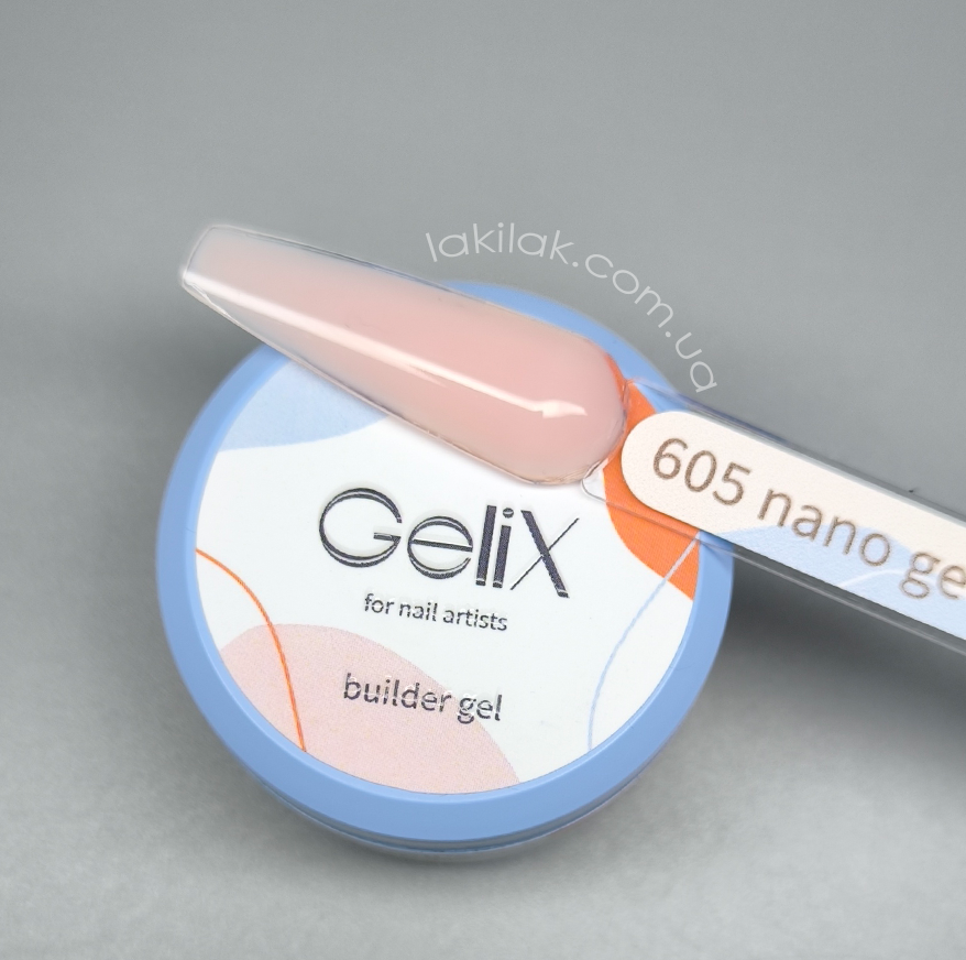Моделюючий гель GeliX Builder Nano gel NG-605 15мл HEMA & TPO FREE Херсон - изображение 1