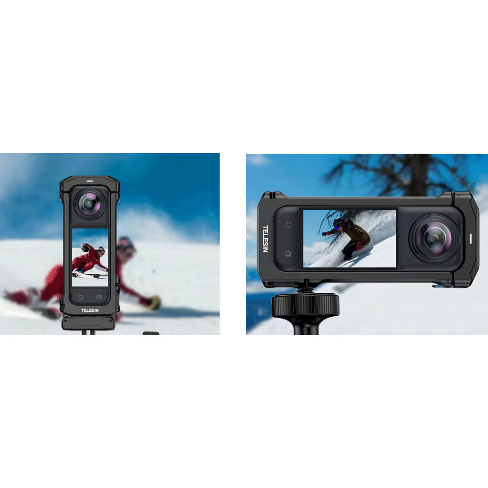 Рамка Insta360 X4 алюминиевая вертикальная/горизонтальная Telesin S6-FMS-12-TIS Киев - изображение 5