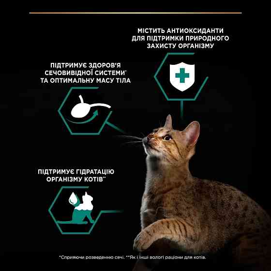 Вологий корм PRO PLAN Sterilised для дорослих стерилізованих котів, шматочки у підливці, з яловичиною, 85 г Київ
