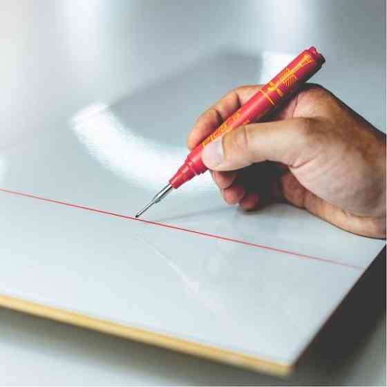 Маркер фірмовий з довгим носиком Pica-Ink Deep Hole Marker, 150/40 червоний Одеса