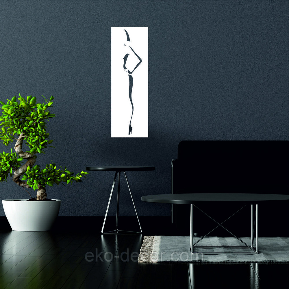 Декоративне настінне Панно «Силует жінки», Декор на стіну Київ - фото 4