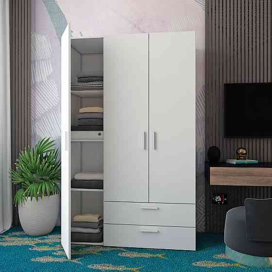 Шафа розпашна для одягу Doros Ектор 116х49,5х180 см Білий (DRS-011186) Львів