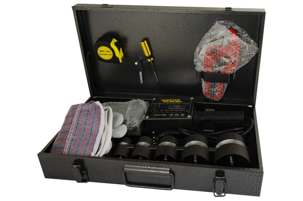 MASTERTOOL Паяльник для пластикових труб MASTERTOOL 20-63 мм 2 режими 1100-2200 Вт/220 V/50 Hz Коломия - фото 5