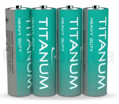 Батарейка сольова AA/R6 (пл-4шт) Titanum Житомир - фото 1