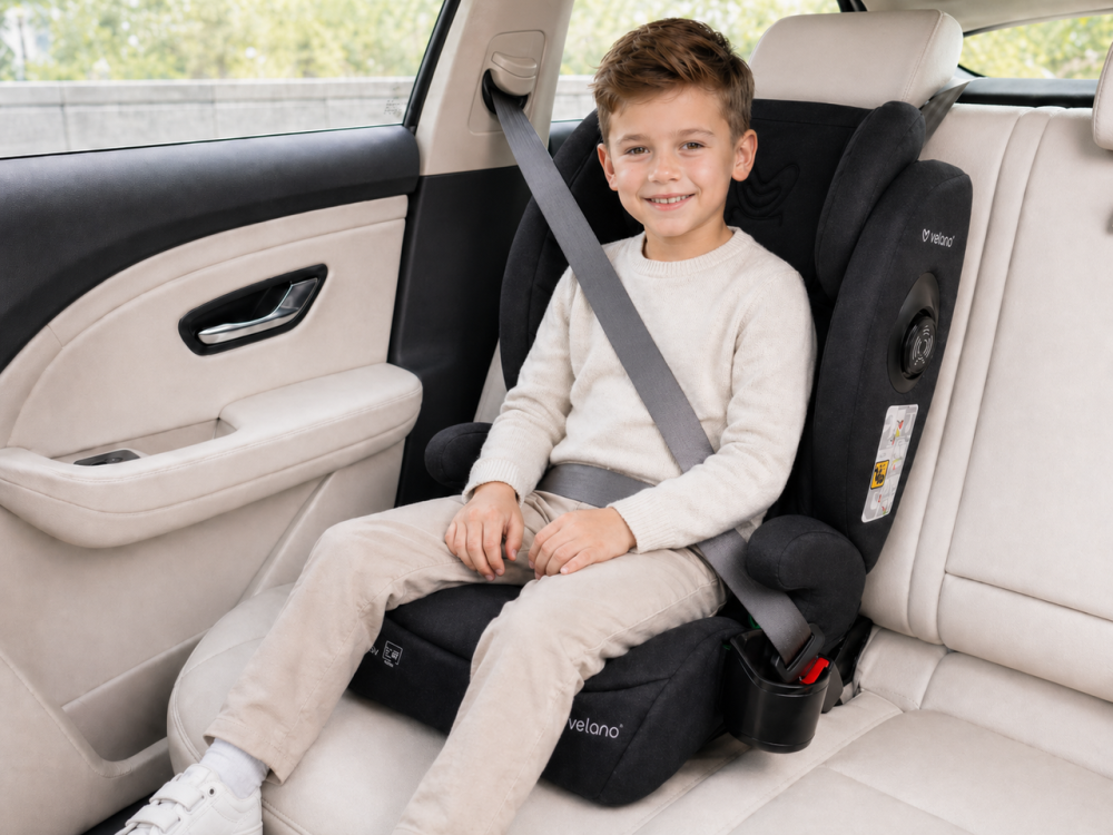 Автокрісло VELANO Forza i-Size 100–150 см, ISOFIX, black Київ - фото 5