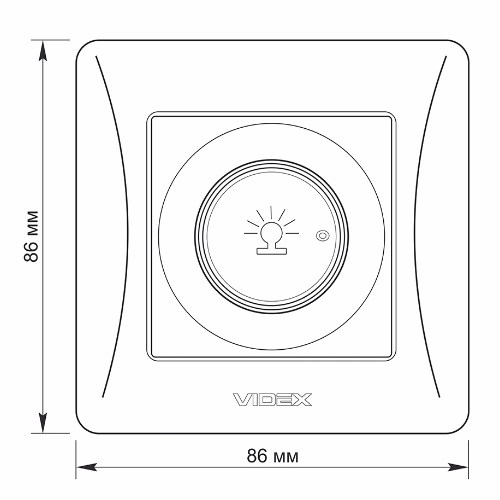 BINERA білий Вимикач диммерний 600W Videx Житомир - изображение 6