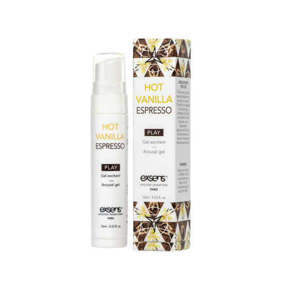 Распродажа!!! Стимулирующий гель EXSENS Kissable Hot Vanilla Espresso 15мл (срок 11.2026) Sex Aura Киев