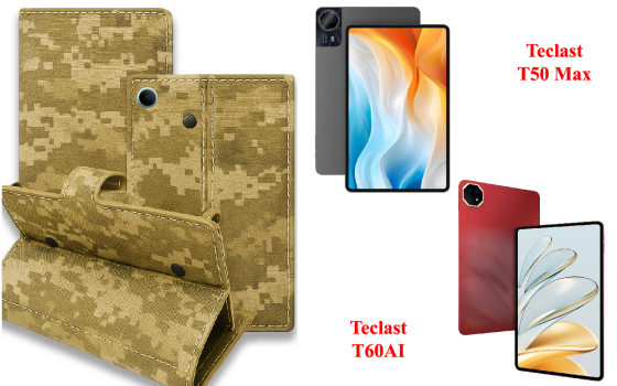 Книга-трансформер для планшета Teclast T60 Plus, Teclast T70, цвет Black Pixel Киев