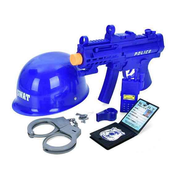 Дитячий набір поліцейського P11 автомат, каска, наручники, рація Вінниця
