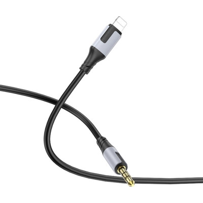 Кабель мультимедійний Lightning to 3.5mm M 1.0m BL19 black BOROFONE (6941991108327) Вінниця - фото 2