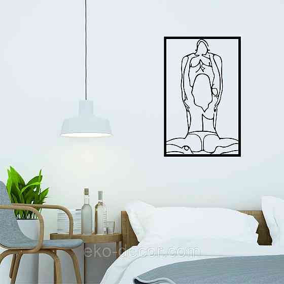 Декоративне настінне Панно «По дорослому 18+», Декор на стіну 110*70 см, Чорний Київ