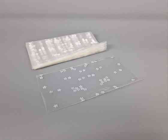 Пакет із малюнком для пакування подарунків (10*20) No003 (3) "Квіти" (100 шт.) Харків