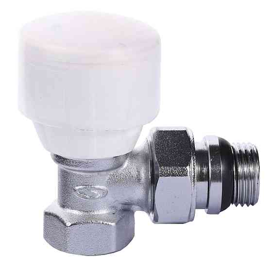 Кран радіаторний кутовий SOLOMON 1/2″ з гумовим ущільнювачем 160404 верх (000012102) Київ