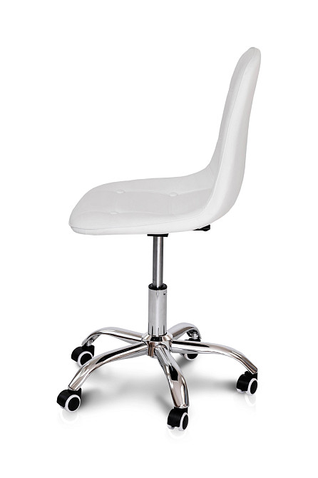 Стілець офісний Марсель, шкірзам білий Киев - изображение 2