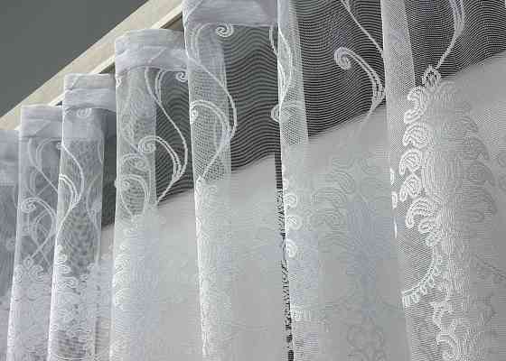 Тюль VR-Textil 731т Жаккард Белый 300х160 см (40-447) Киев