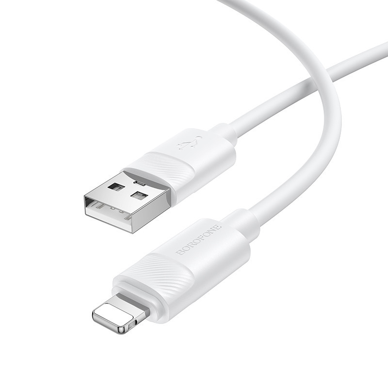 Кабель BOROFONE BX123 Leya silicone charging data cable iP White Одеса - фото 1