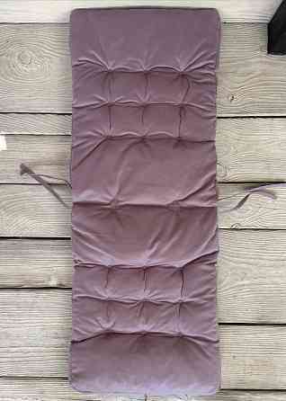 Подушка для стільців (40x120х4 см) подвійна Decorator Флокс колір ліловий 84-161 Київ
