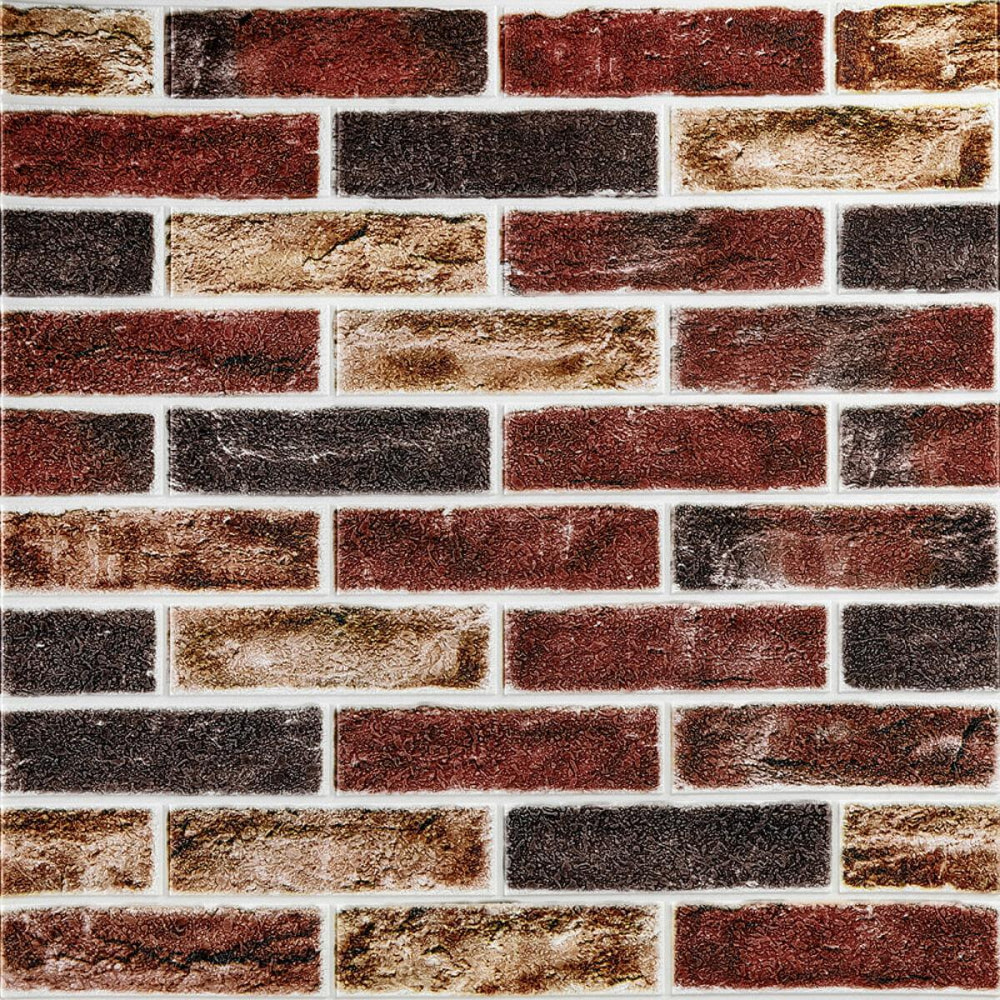 Самоклеящаяся 3D панель 700х700х5мм Кирпич клинкер бежевый (417) SW-00001183 Киев - изображение 1