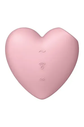 Вакуумний стимулятор-серце з вібрацією Satisfyer Cutie Heart Light Red Львів