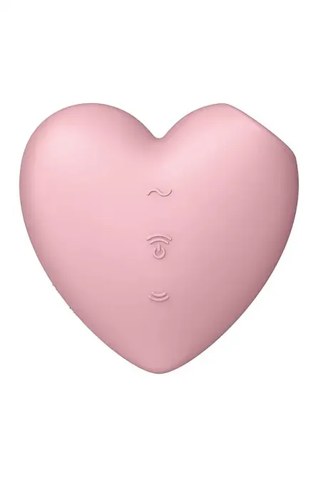 Вакуумний стимулятор-серце з вібрацією Satisfyer Cutie Heart Light Red Львів - фото 6