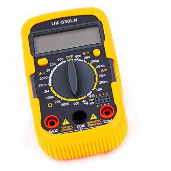 Універсальний вимірювальний прилад для струму DT-830 LN, Тестер напруги для електриків QM-97 Львів