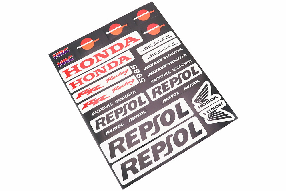 Наклейки на планшеті "HONDA" набір 24шт 18х22, 5985 Бершадь - изображение 1