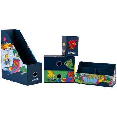 Настольный набор Kite Hot Wheels 4 предмета, картон (HW25-357) Винница