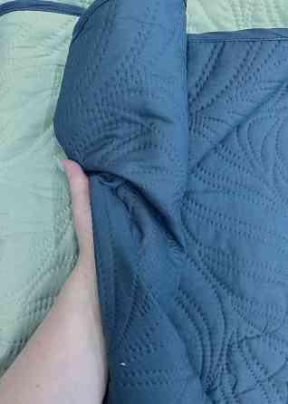 Покривало двостороннє Decorator Microfiber листя 180х215 см синій з блакитним (85-096) Київ