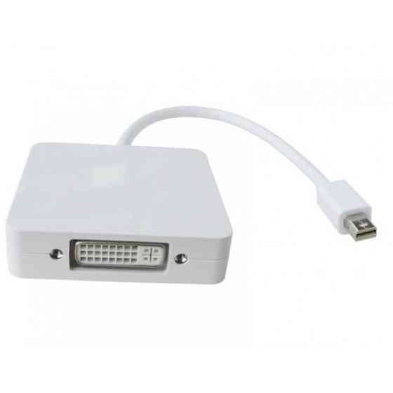 Перехідник mini DisplayPort M --> HDMI/DisplayPort/DVI (24+5), FHD 1080p, кабель 0.2 м (S0416) Киев