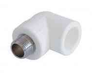 Колено белое (Угол) KALDE резьба наружная КРН ∅ 20х1/2 Харьков