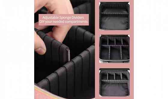 Органайзер косметичка з двома дзеркалами та LED підсвічуванням Вінниця