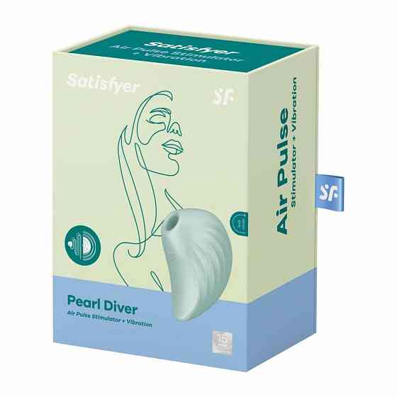 Вакуумний стимулятор Satisfyer Stymulator-Pearl Diver (Mint) Sex Aura Київ