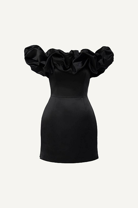 Женское элегантное романтичное платье плотный матовый алтас Одесса - изображение 3