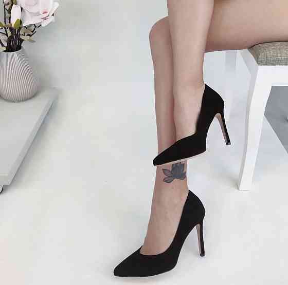 Nivelle Туфлі жіночі NIVELLE чорні натуральна замша каблук 10см 35р.37р.38р. (3488) Коломия